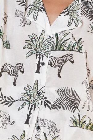 Jungle Safari women Co-ord Set with Embroidery work - Image 2