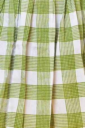Pista Green Block Print Skirt with Blouse - Image 2