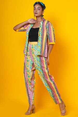 Women Block Print Cotton Co-ord Set - Image 3