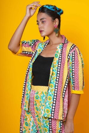 Women Block Print Cotton Co-ord Set - Image 4
