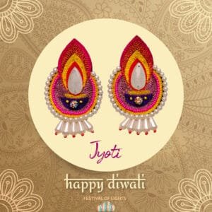 Moti Latkan Diya Ear rings