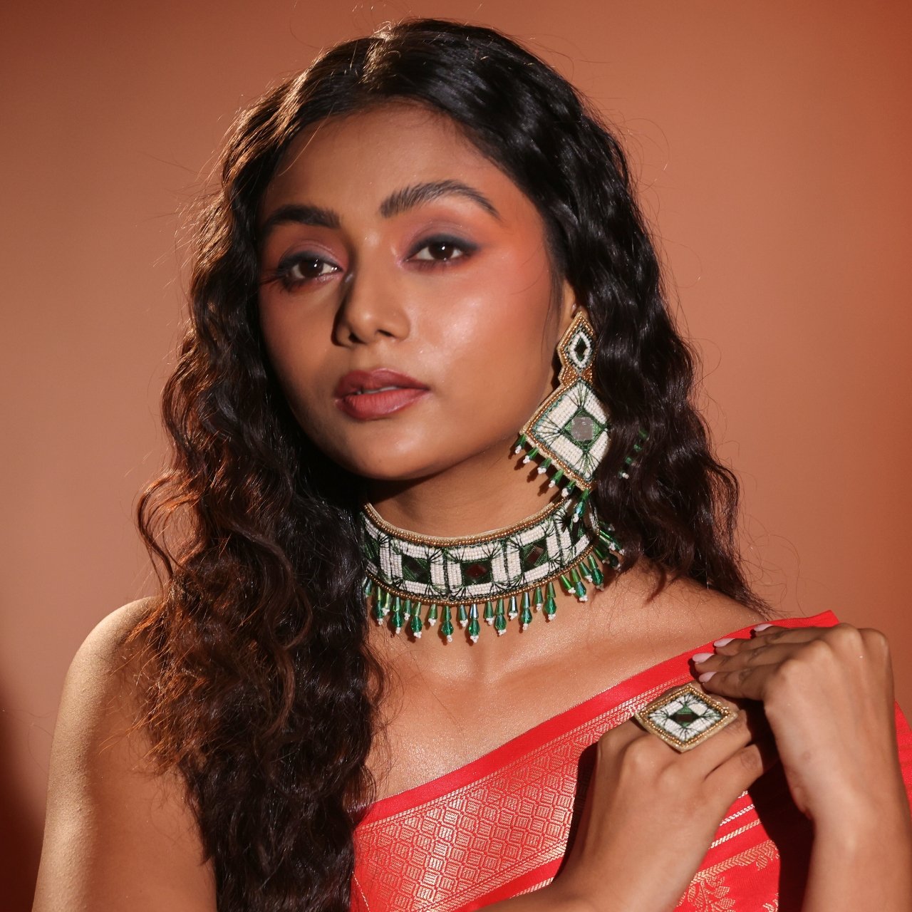 Aadya - Neckpiece, Earrings and Ring