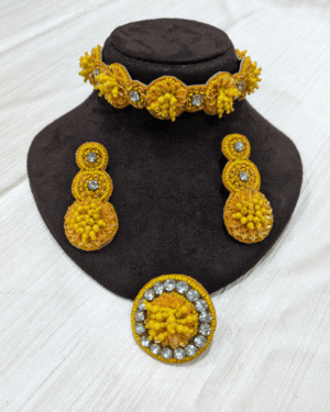 Milan (Haldi) - Neckpiece, Earrings and Ring