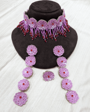Phuljhari (Gulabi) - Neckpiece, Earrings and Ring