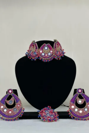 Neelam - Neckpiece, Earrings and RIng