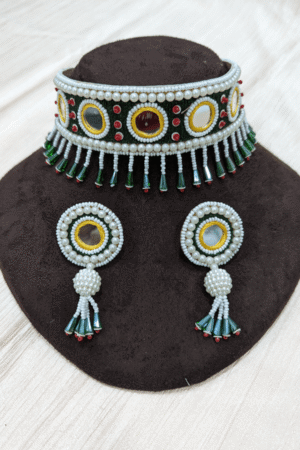 Seeshpatti - Neckpiece, Earrings and Ring