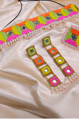 Triveni - Neckpiece, Earrings and Ring