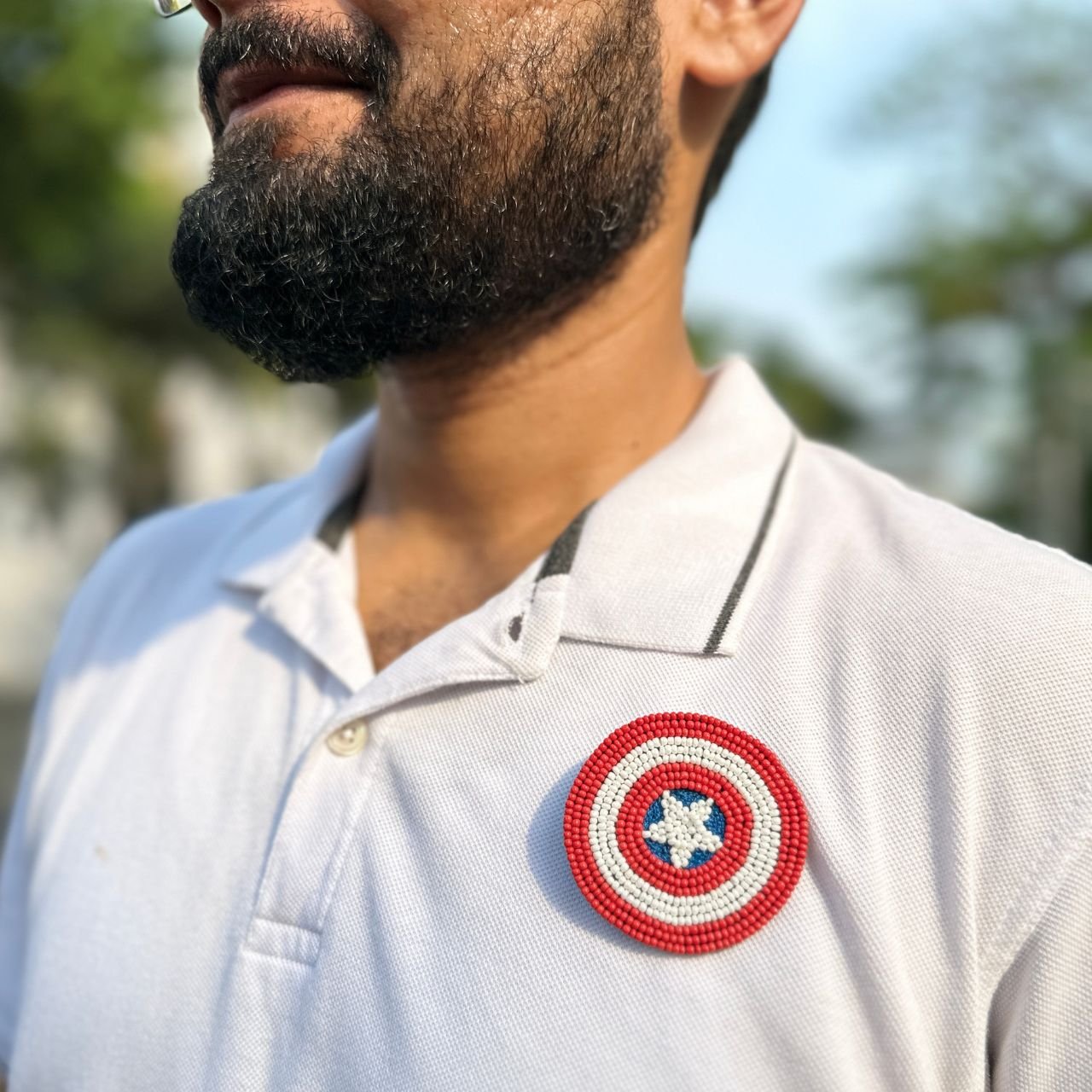 Captain America Brooch