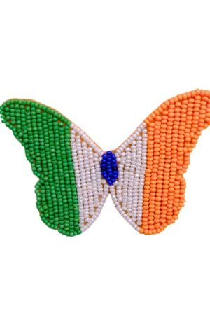 Tiranga Butterfly Brooch