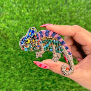 Chameleon Brooch Pin - Image 2