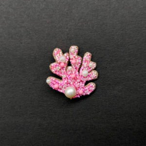 Pink sea weed Brooch Pin