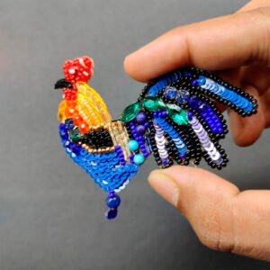 Rooster Brooch Pin