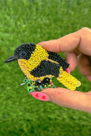Yellow Bird  Brooch Pin