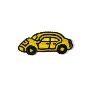 Yellow Taxi Brooch Pin