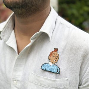 Tin Tin Face Brooch - Image 4