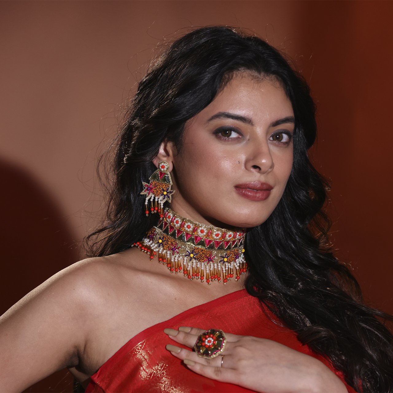 Riddhi - Neckpiece, Earrings and Ring - Image 6