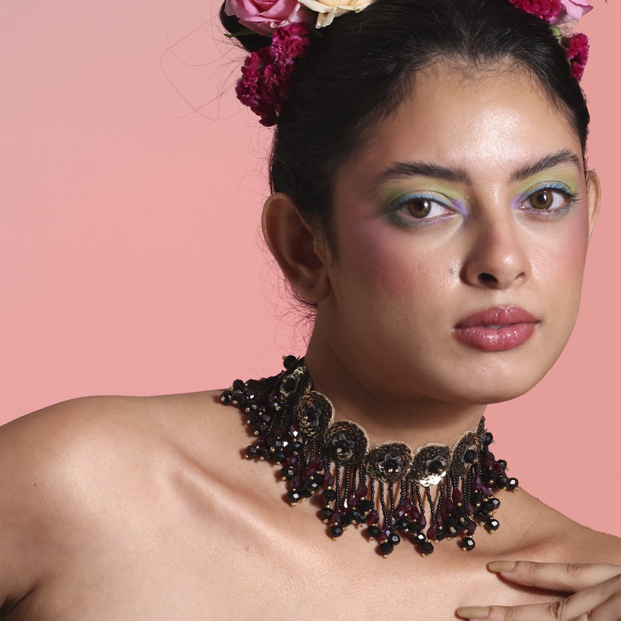 Phuljhari (Kajal) - Neckpiece, Earrings and Ring