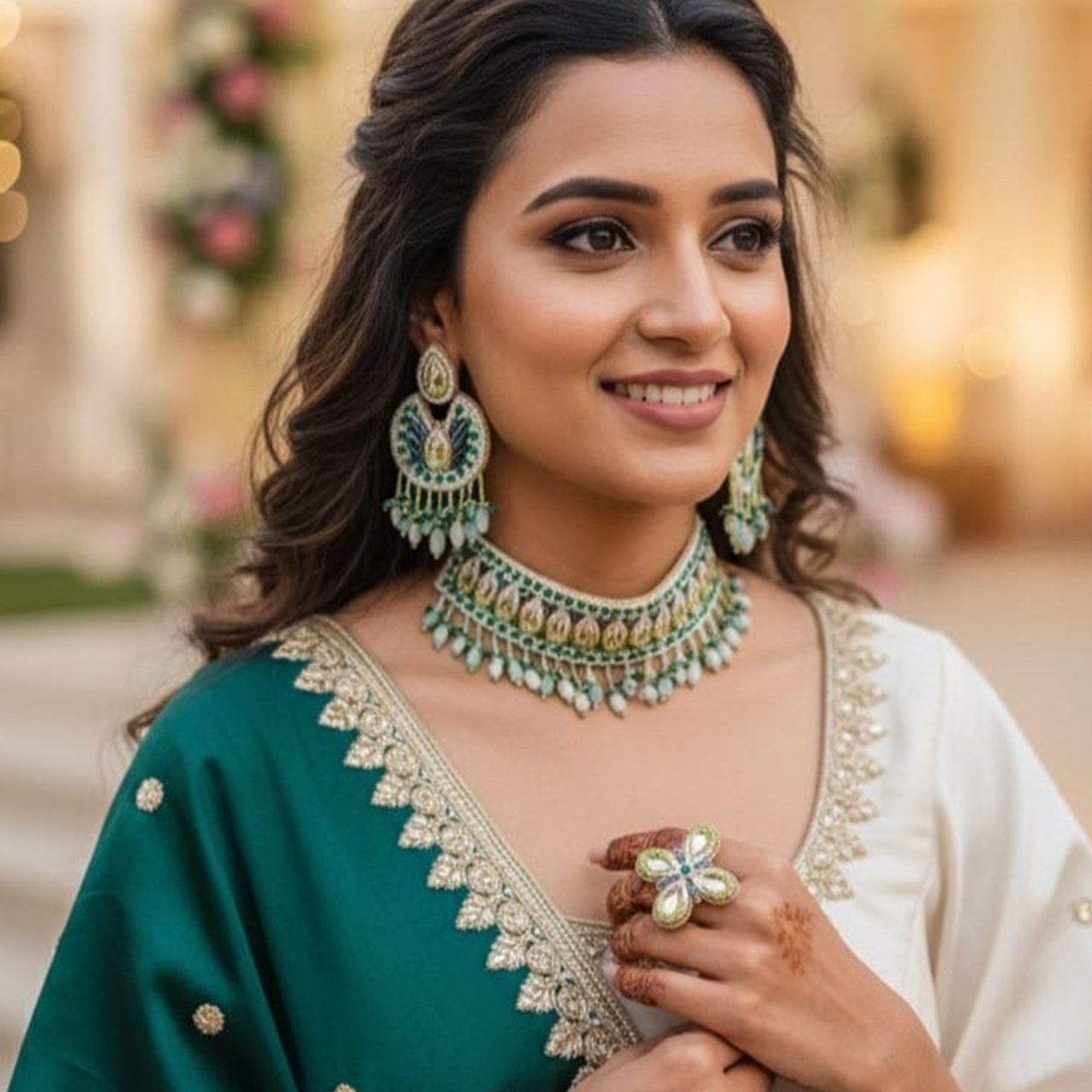 Gaurav - Neckpiece, Earrings and Ring - Image 4