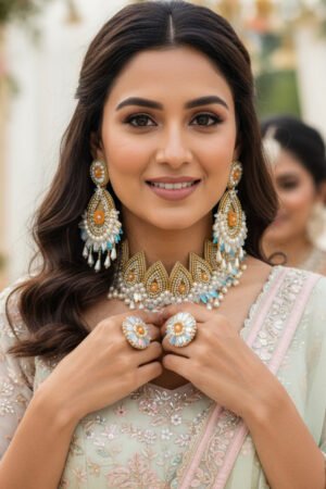 Kalika - Neckpiece, Earrings and Ring