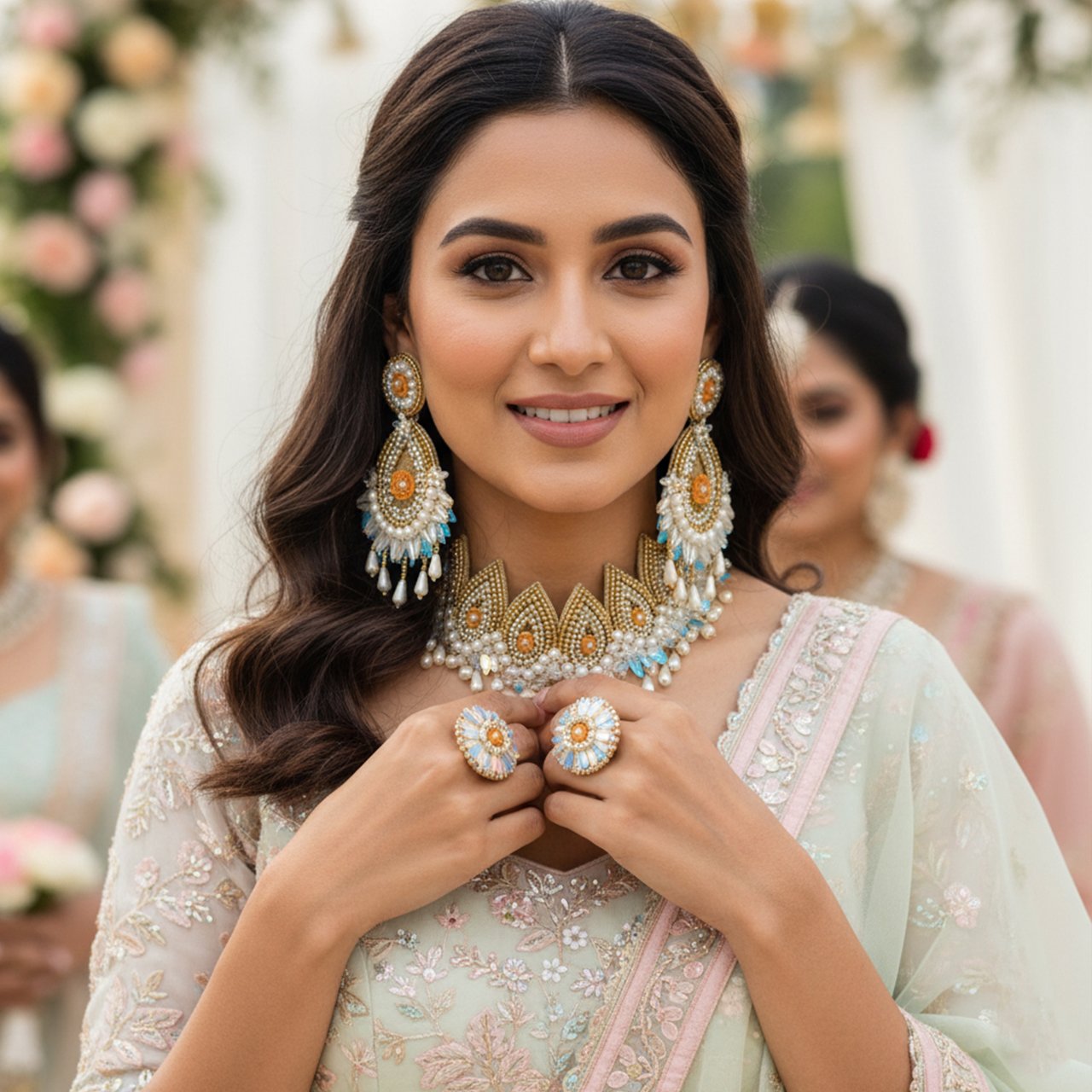 Kalika - Neckpiece, Earrings and Ring