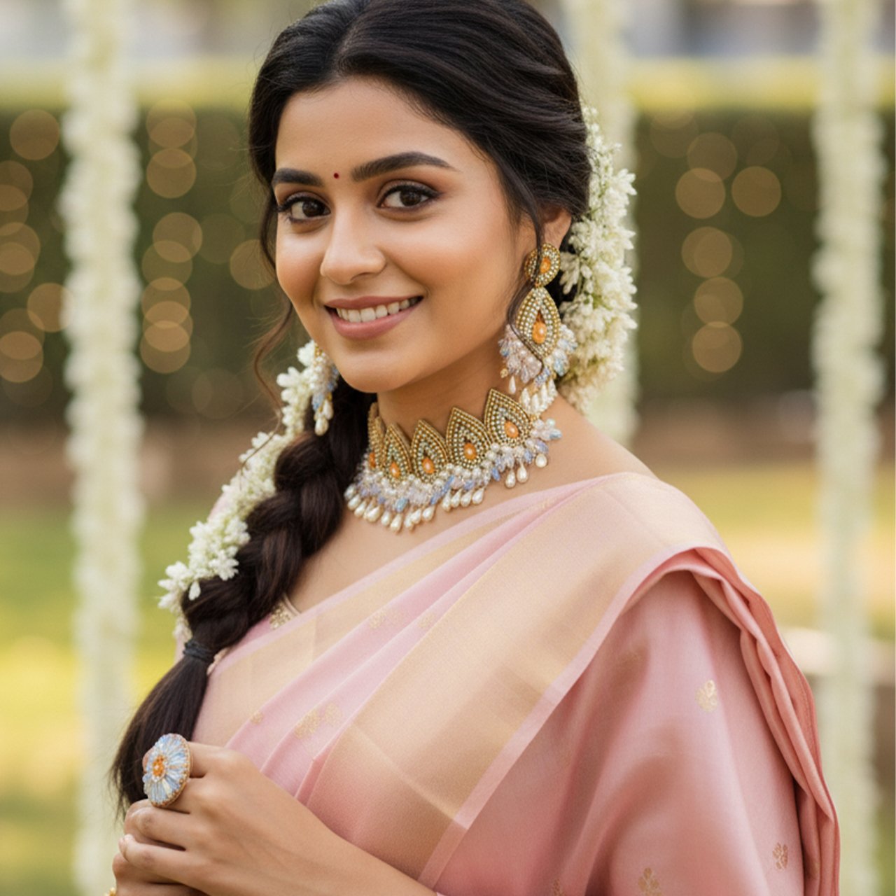 Kalika - Neckpiece, Earrings and Ring - Image 4