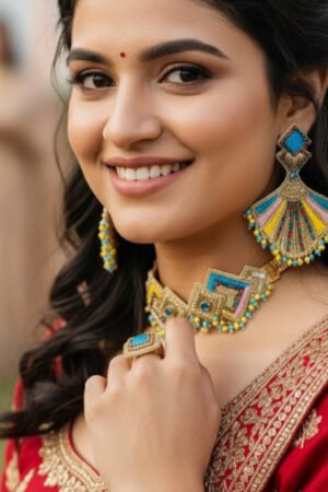 Saptapadi - Neckpiece, Earrings, Bracelets and Ring