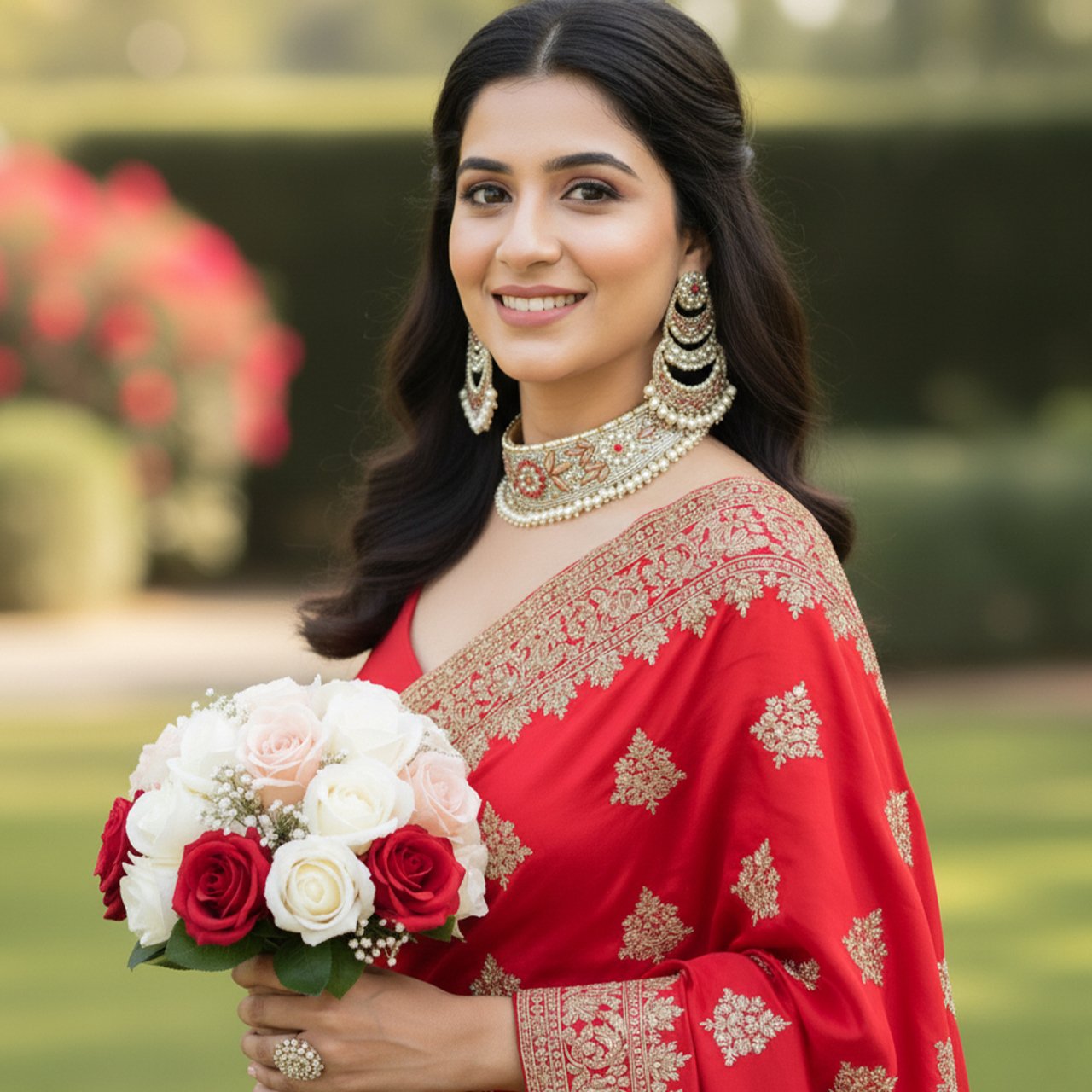 Bhagyawati - Neckpiece, Earrings and Ring - Image 5