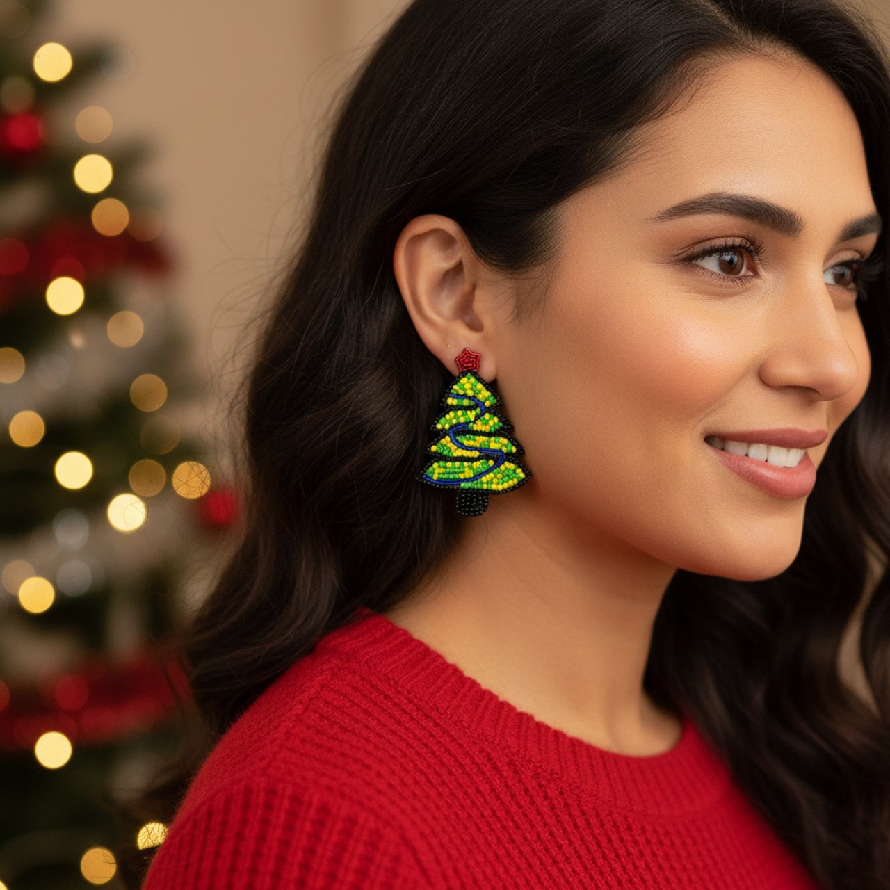 Christmas Tree Earring