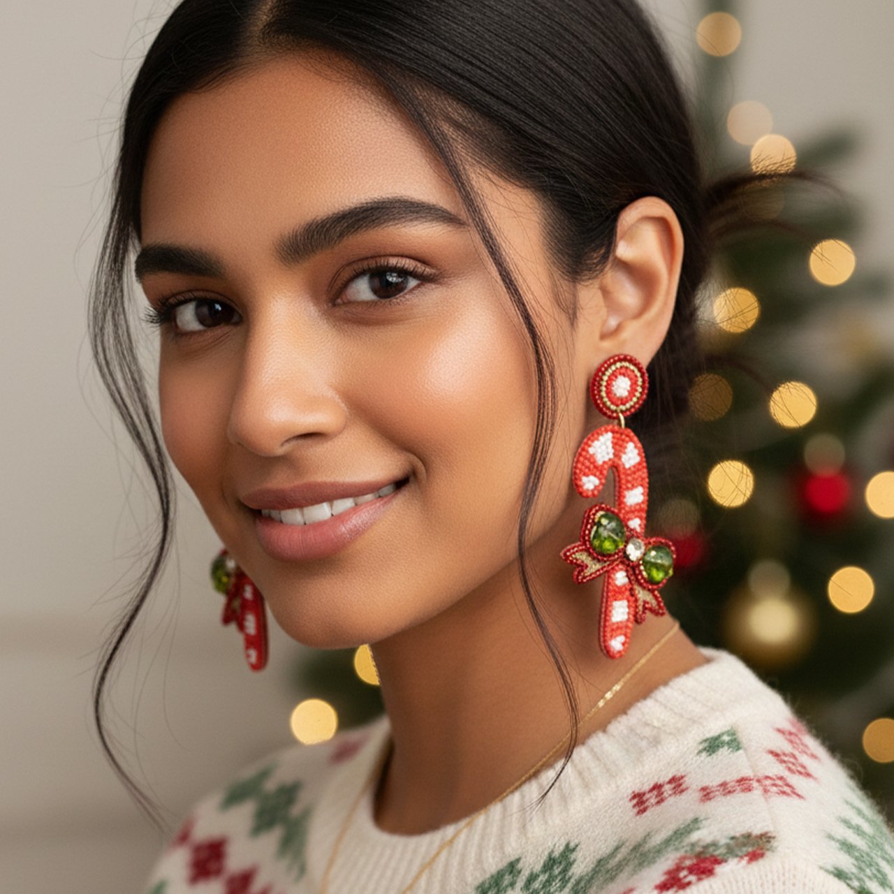 Candy Cane Earring. - Image 4