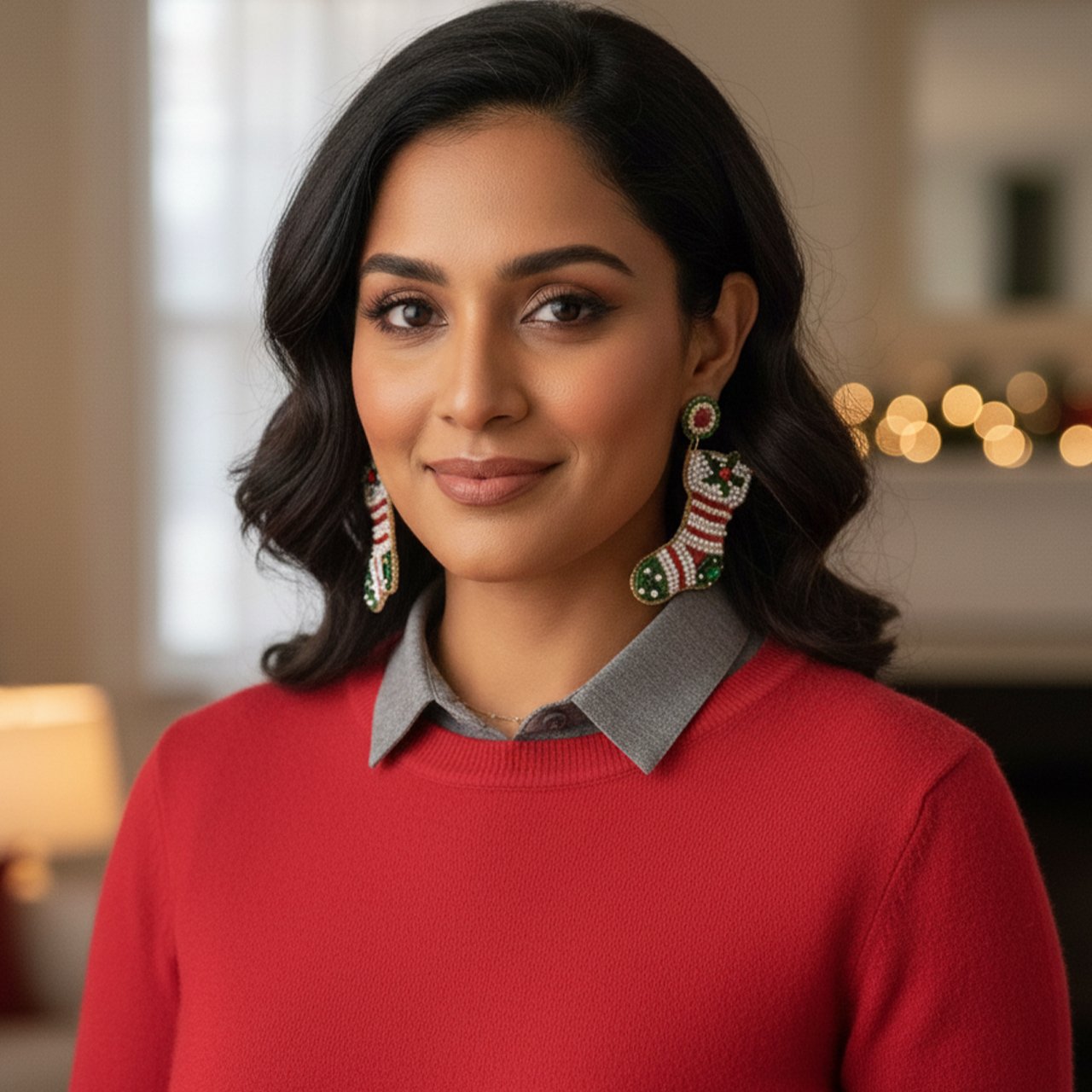 Christmas Stocking Earring - Image 3