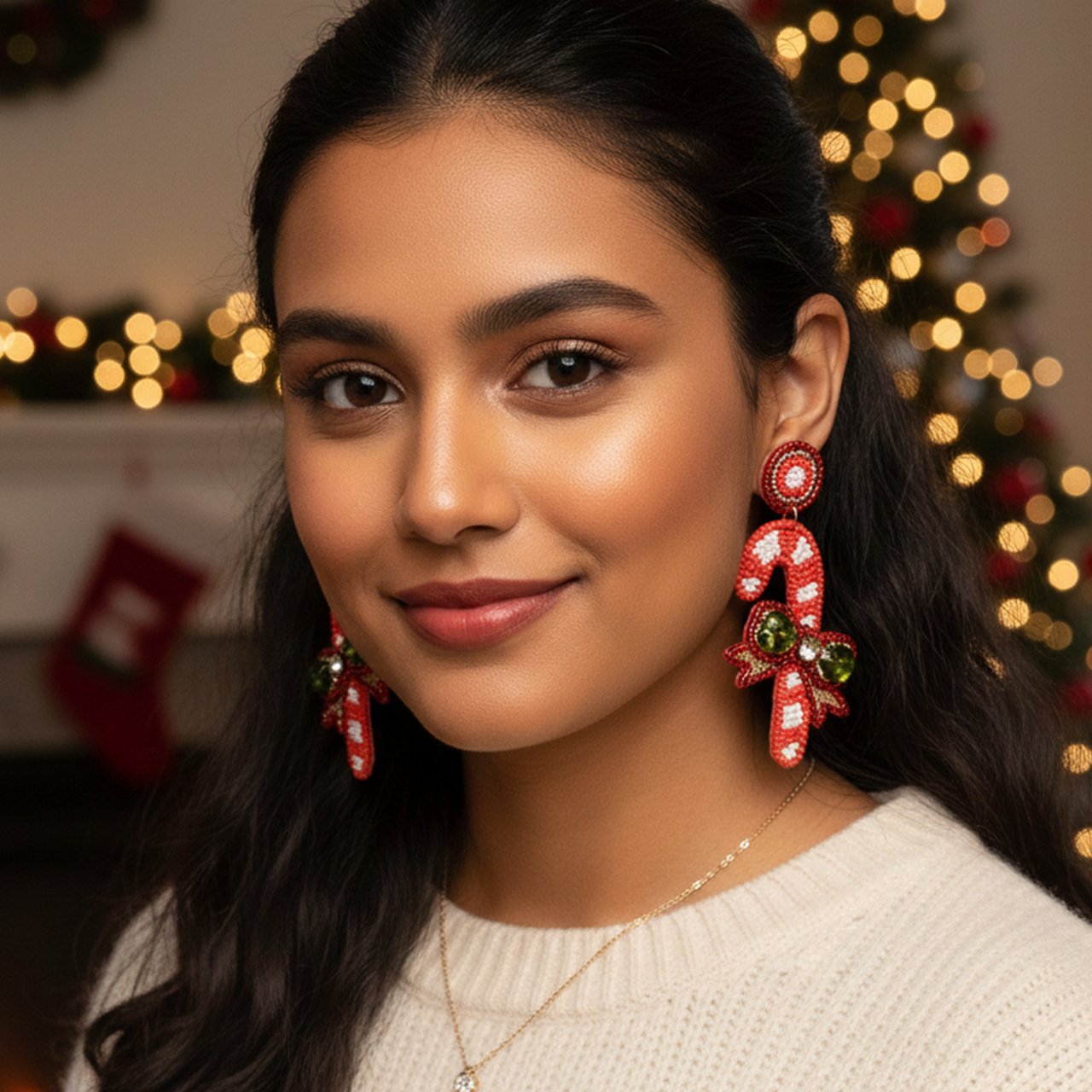 Candy Cane Earring. - Image 3