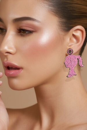 Pink Barbie Earring