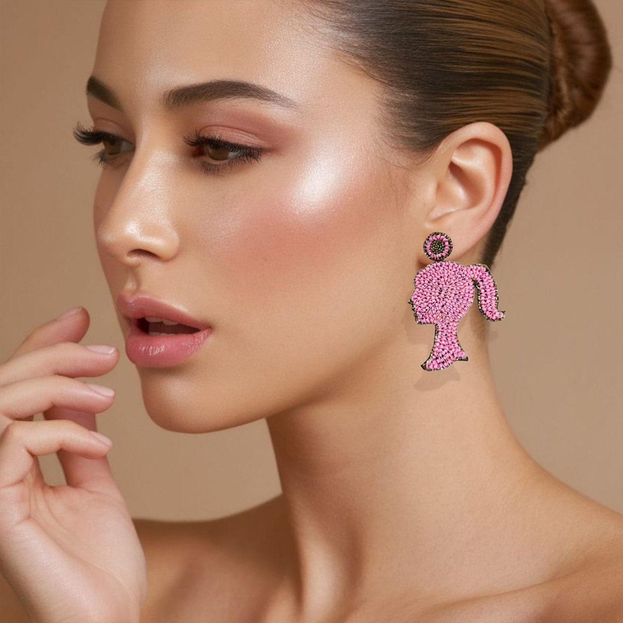 Pink Barbie Earring