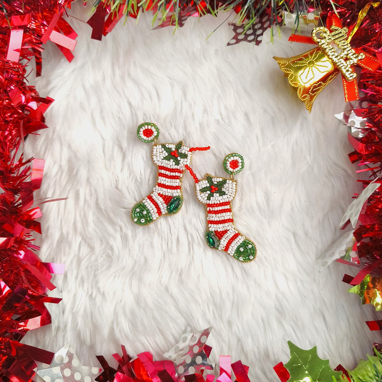 Christmas Stocking Earring - Image 4