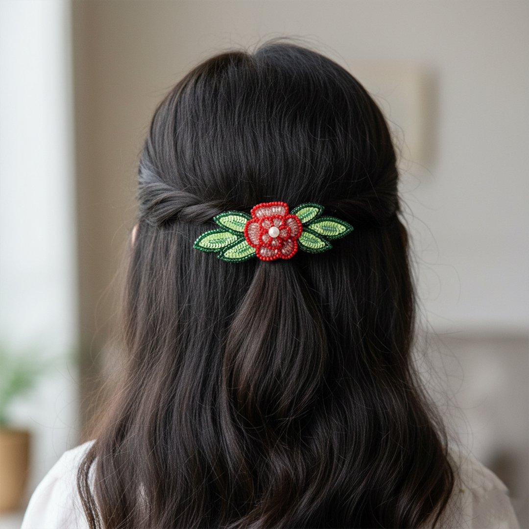 Rose Hair Clip - Image 3