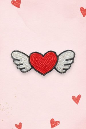 Wings of Heart Brooch